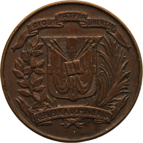 1951 1 Centavos Dominican Republic Coin