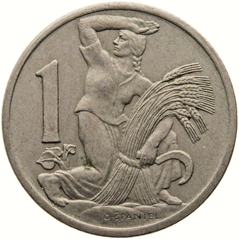 1922 1 Koruna Czechoslovakia Coin