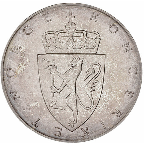 1964 10 Kroner Norway Coin Olav V Silver Constitution Sesquicentennial